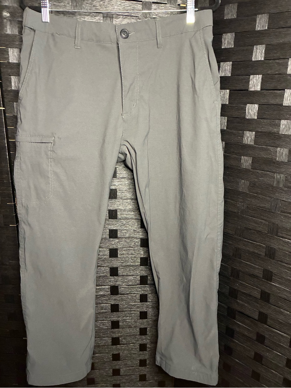 Men's Gray Cargo Pants - Classic Utility Trousers